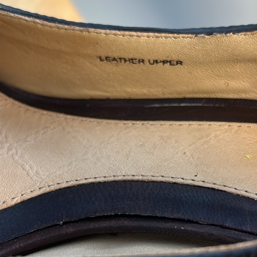 L.A.M.B. Hannah Brown Leather Women’s Heels Size 8.5M Made in Brazil - Picture 8 of 12
